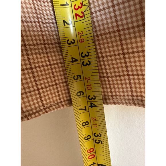 NWT Ralph Lauren Men XXL Brown Checkered Polo Button Down Classic Fit Work Gift - Picture 10 of 11